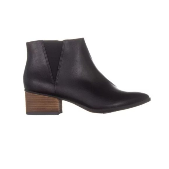 Dr. Scholl's Ankle Booties Tumbler Black Leather Heeled Boot SZ 7.5 - Picture 4 of 16